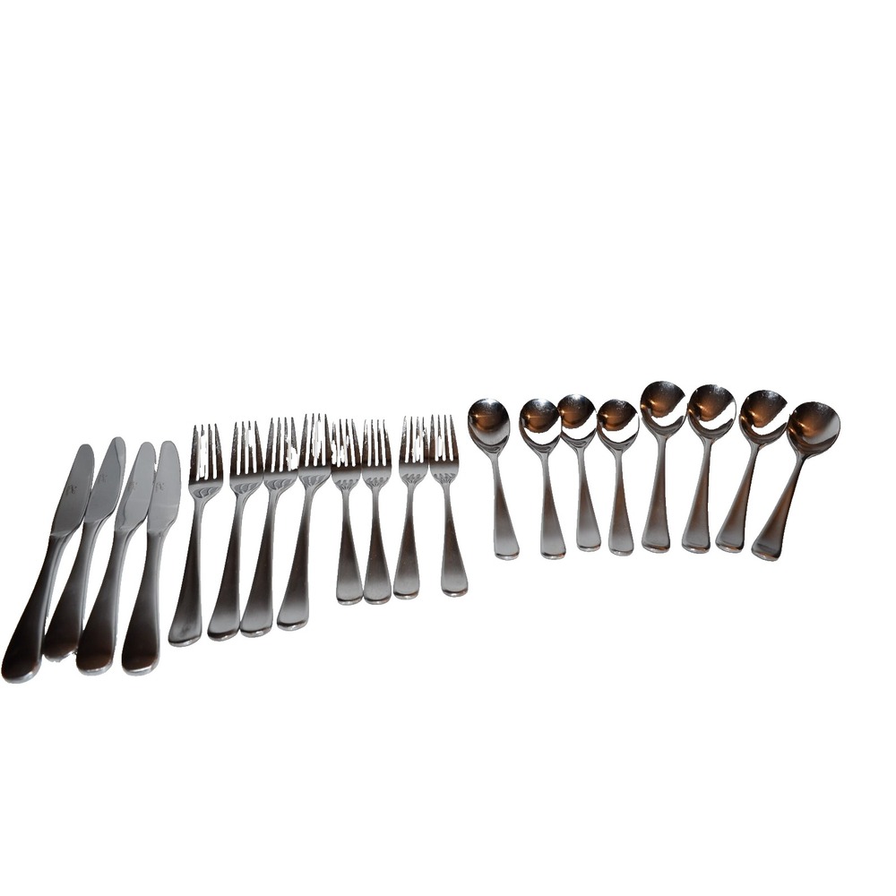 20pc Set Hampton Silversmiths Signature Stephanie 393 Stainless Flatware